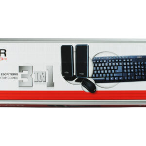 Teclado Mouse Parlantes Combo de escritorio 3 en 1 OVERTECH OT-120