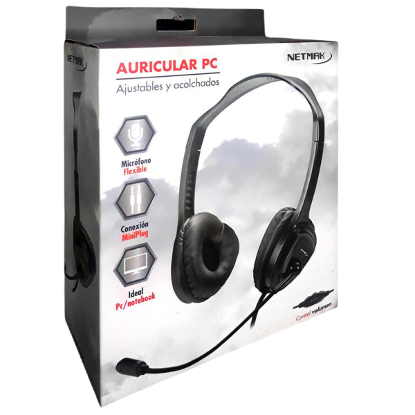 Auricular con Micrófono Netmak NM-765