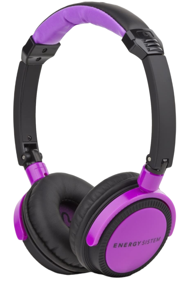 Auricular ENERGY SYSTEM DJ- 400 BLACK VILOLET - Imagen 2