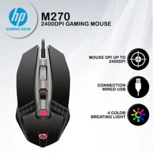 Mouse USB Gamer HP M270 Negro