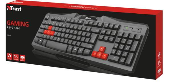 Teclado USB Gamer Trust ZIVA