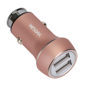 Cargador 12v a 2 USB 3.1A Wesdar para auto