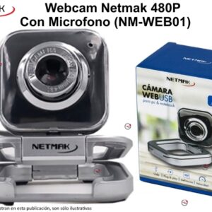 Webcam Netmak 480P Con Micrófono