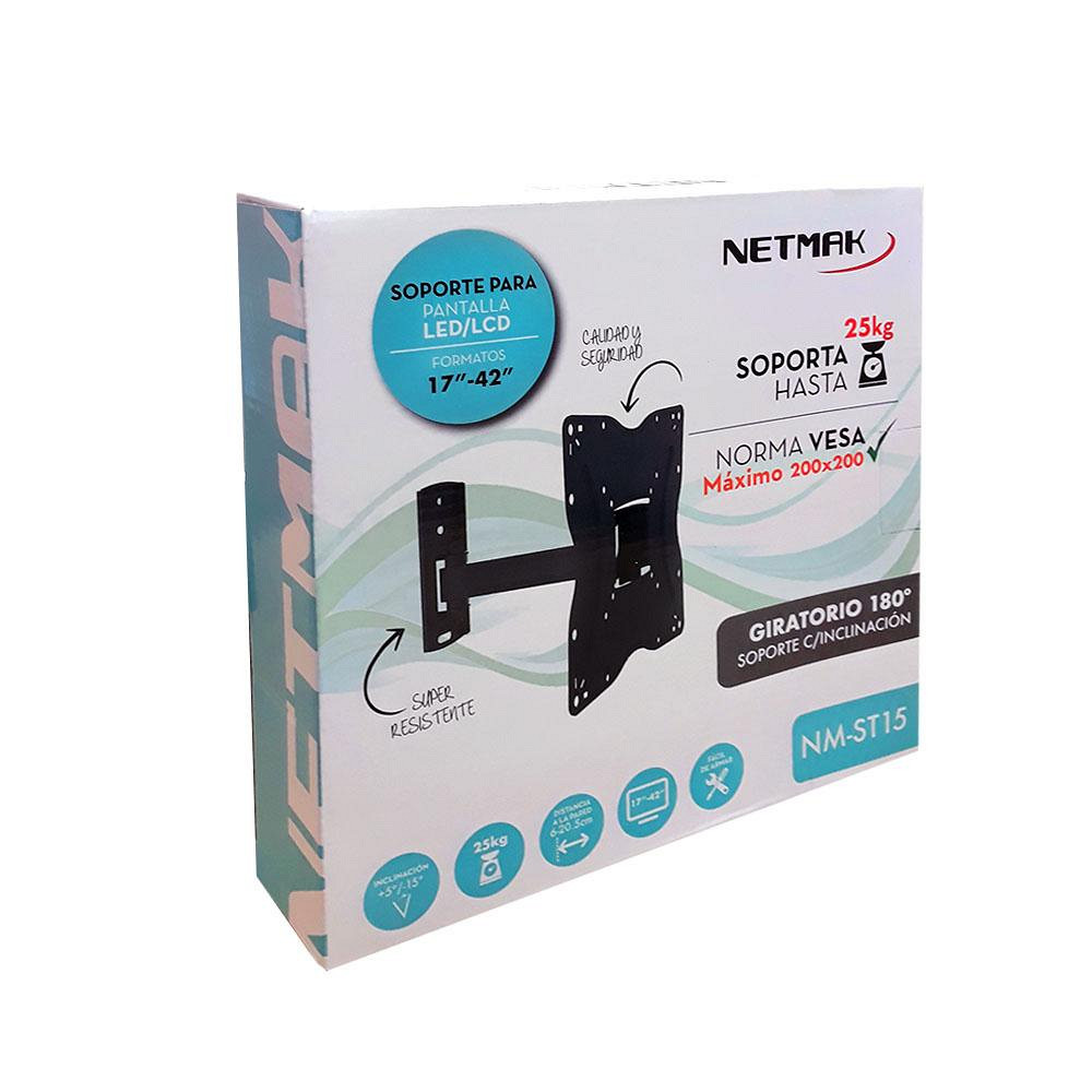 Soporte Para TV Netmak Giratorio Netmak
