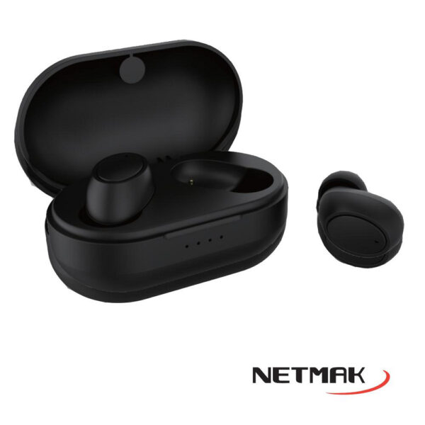 Auricular Bluetooth Earbuds NM-BUD NETMAK NEGRO - Imagen 2
