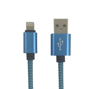Cable Premium USB para Iphone Azul 1mts GTC