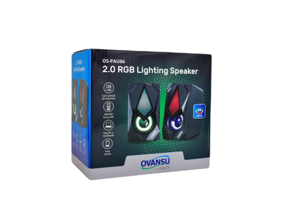 Parlantes USB Ovansu RGB