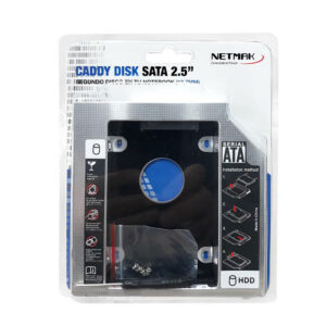 Caddy para Discos 2.5 pulgadas  Netmak 12.7Mm NM-CAD2