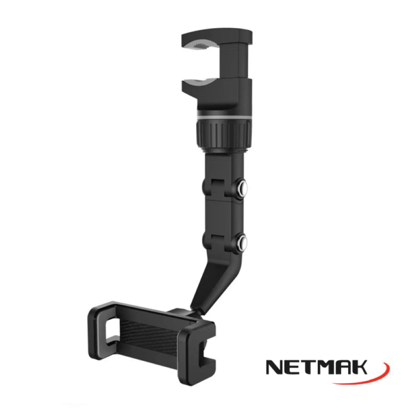 Soporte para Celular para espejo retrovisor Con brazo extensible NETMAK - Imagen 2