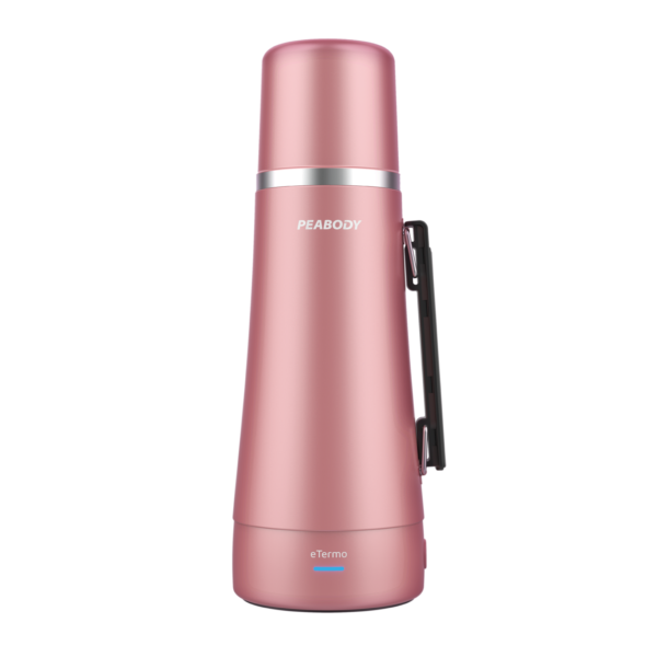 Termo Eléctrico Peabody 1LT 700-850W inc Mate - Bombilla Acero Inoxidable ROSA
