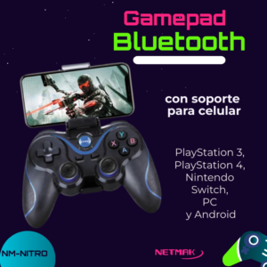 Joystick Bluetooth con soporte para celular NM-NITRO NETMAK