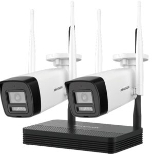Kit NVS IP 2 Cámaras Bullet 2mp Wi-Fi Hikvision (NKS422W0H)