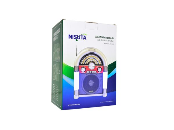 Radio Clásica Vintage Bluetooth Nisuta  NS-RV20 - Imagen 4