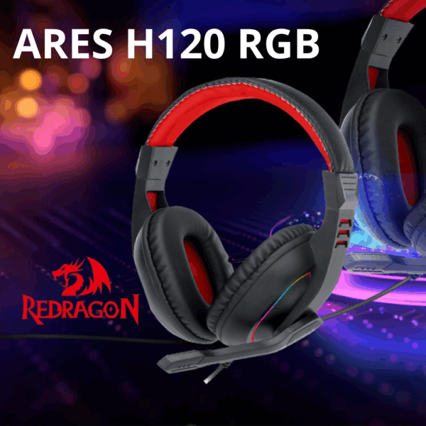 Auricular Gamer Redragon H120 Ares RGB (H120-RGB)