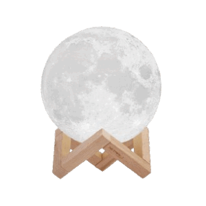 Lampara velador Luna con luz LED  Netmak (NM-MOON)