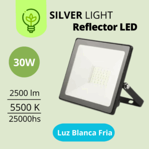 Reflector LED 30W Luz Fría SilverLight (QREFL000009)