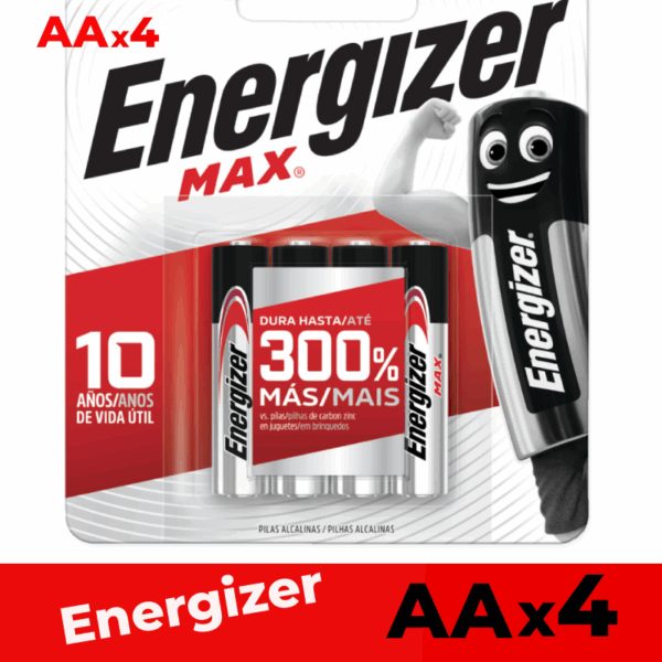 Pila Energizer Alcalina AA Blister X4 1.5V (AA BP4)