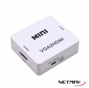 Conversor VGA mas  Audio a HDMI Netmak NM-HD2