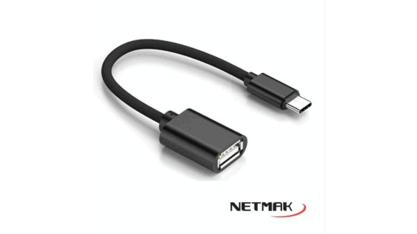 Cable Adaptador OTG USB-C  NETMAK  NM-C104