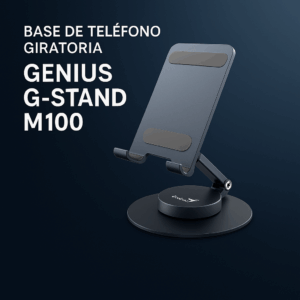 Base de Teléfono Giratoria Genius G-stand M100 Iron Grey